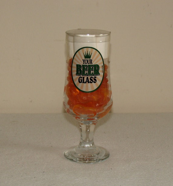 Vintage Bar Decoration Beer Glass Filled With Sweet Funny Gift YOUR BEER  GLASS : 