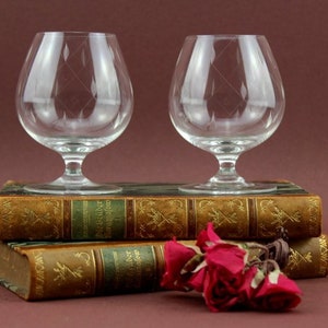 Cognac Glasses Vintage Glasses 6 Piece Set Transparent
