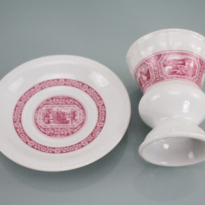 Rüdesheimer cup and saucer Heinrich Porcelain coffee mug Asbach Uralt Rüdesheim Villeroy and Boch Vintage Porcelain