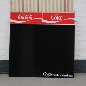 Vintage Extra Grande Tablero Publicitario Coca Cola Pizarra Vintage Usado Publicidad Vintage Carteles Publicitarios Publicidad en Quiosco