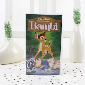 Walt Disney BAMBI Masterpiece Video Cassette for Video Recorder Language: German