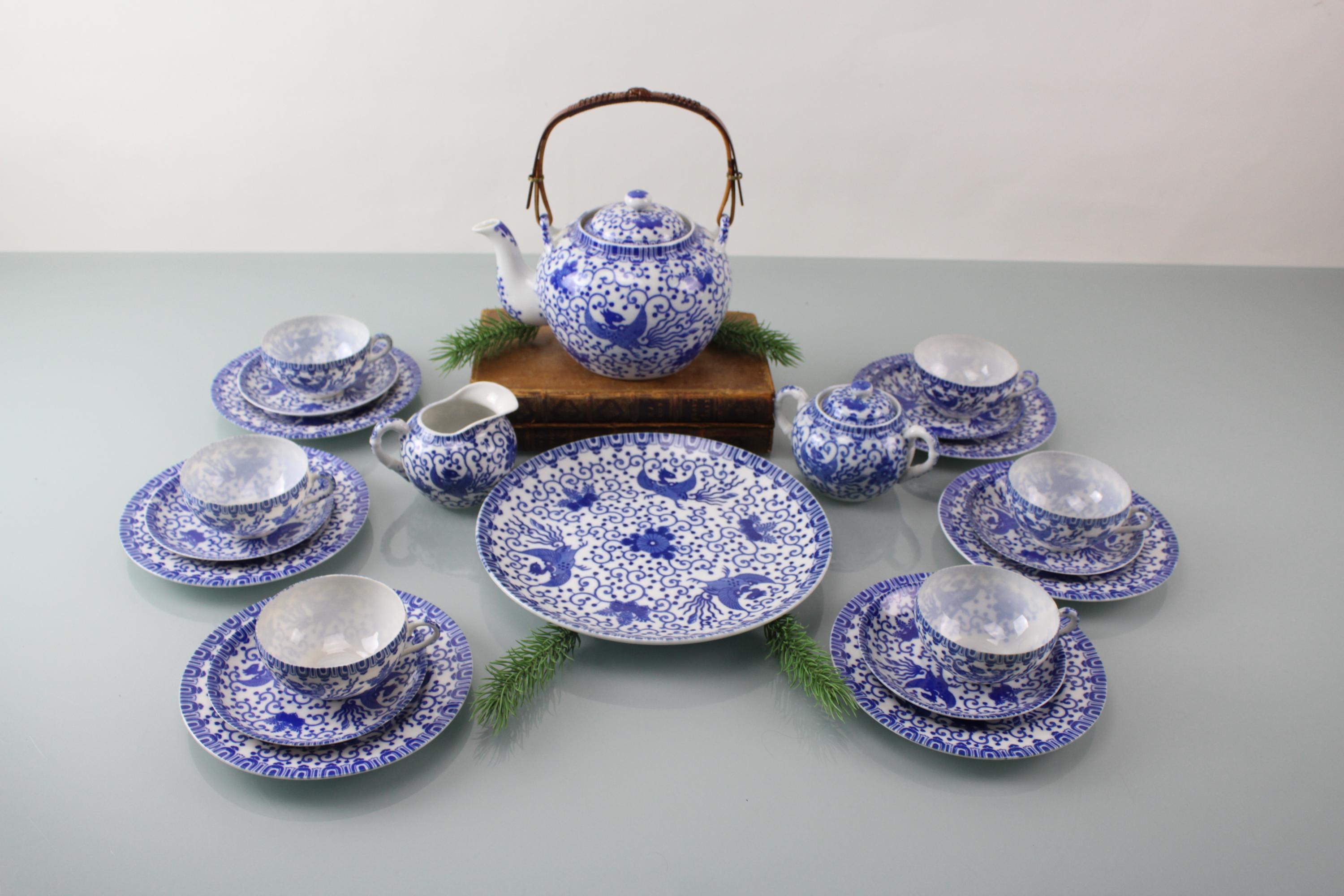 Noritake ティーセット ホワイト・ブルー Noritake ティーセット ホワイト・ブルー Noritake ティーセット