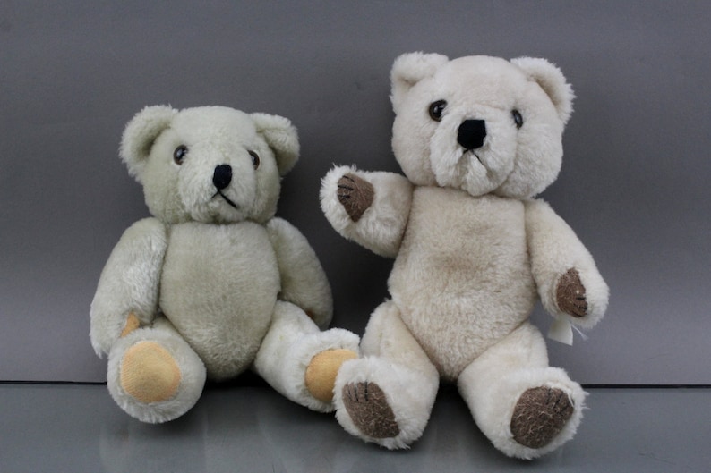 Teddy Bear Stuffed Animal 50s Dollhouse Animals Decoration Handmade