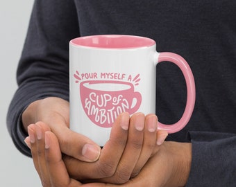 Cup of Ambition pink mug