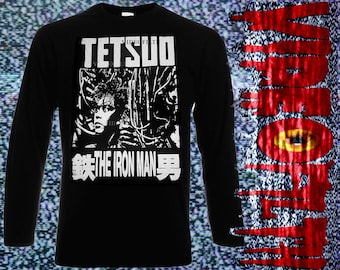TETSUO the Iron Man Camisa de manga larga de algodón preencogido serigrafía Japanese Body Horror
