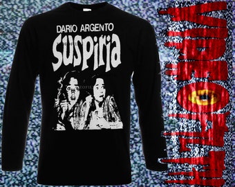 Dario Argento Suspiria UPDATED PRINT!! Pre-shrunk Cotton Long Sleeve Shirt SILKSCREENED