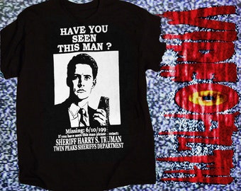¿Has visto a Dale Cooper? Camisa de algodón preencogido Twin Peaks David Lynch Silk Screen