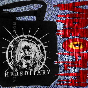 Hereditary Washable Canvas Tote A24 Ari Aster Folk Horror Demonology