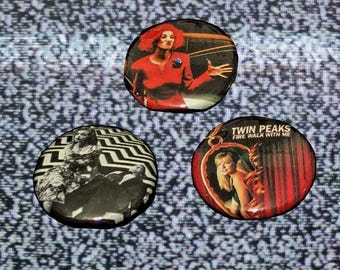 Set de botones de 1 pulgada de Twin Peaks: Fuego camina conmigo, David Lynch