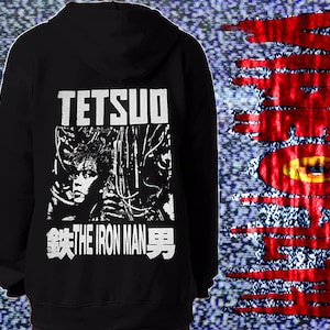 TETSUO: The Iron Man Zip Up Zipper Hoodie Japanese Body Horror