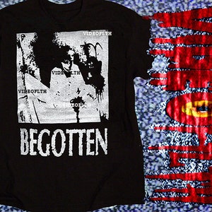 Begotten ***UPDATED DESIGN*** Pre Shrunk Cotton Shirt silk screen avant-garde silent film surrealist