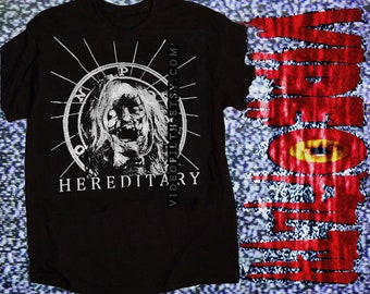 Camiseta de algodón preencogido de una sola cara de Hereditary Ari Aster A24, terror folclórico, demonología