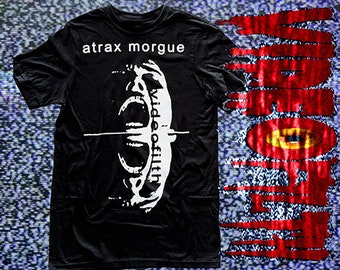 ATRAX MORGUE "Paranoia" **Diseño actualizado** Camisa de algodón preencogida ruido merzbow muerte más brillante ahora NO muerte electrónica de potencia industrial