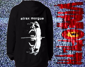 ATRAX MORGUE "Paranoia" Zip Up Zipper Hoodie noise merzbow brighter death now NON death industrial power electronics