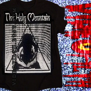 Alejandro Jodorowsky Holy Mountain hypnotic distortion Pre Shrunk Cotton Shirt silk screen optical illusion psychedelic