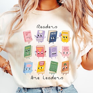 Readers are Leaders Shirt, Librarian Shirt, Teacher Shirt, Reading Shirt, Book Shirt, Library Lady Tee, Teacher Top, Bookish Graphic Tee