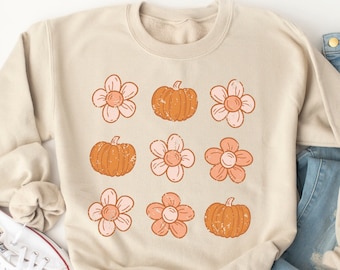 Retro Pumpkins Sweatshirt, Fall Sweatshirts, Autumn Sweatshirt, It's Fall Y'all, Hey There Pumpkin, Halloween Sweatshirt, Cozy Season