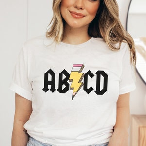 ABCD Shirt, Cute Teacher Shirts, Funny Teacher Shirt, Preschool Teacher Shirt, Prek Teacher Shirt, Kindergarten Teacher Shirts, School Shirt