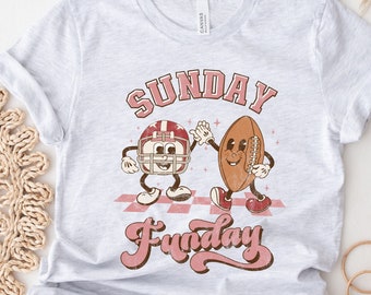 Sunday Funday Football Shirt, Football Tees, Football Gameday Shirt, Football T-Shirts, Womens Football Tee, Football Game Shirts, Foot Ball
