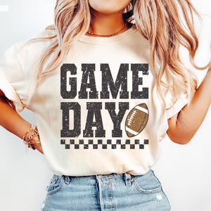 Game Day Football Shirt, Comfort Colors Gameday Shirt, Womens Football Tee Shirt, Football Graphic Tee for Game Day, Fall Shirt Womens