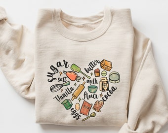 Baker Sweatshirt, Bakery Sweatshirt, Baker Gift, Baking Lover Gift, Baking Gifts, Baking Crewneck, Baking Shirts, Baker Shirt Baker Sweater
