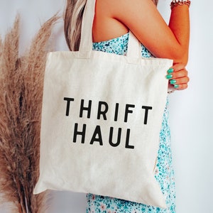 Thrift Haul Canvas Tote Bag
