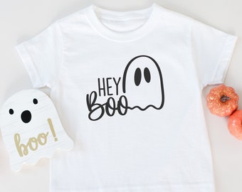 Hey Boo Kids Shirt, Childrens Halloween Shirt, Boys Halloween Shirt, Girls Halloween Shirt, Kids Halloween shirt, Youth size Halloween Tees