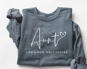 Auntie Sweatshirt, Aunt Sweater, Aunt Crewneck, Auntie Sweater, Auntie Shirt, Aunt Birthday Gift, New Aunt Gift, Aunt Pregnancy Announcement