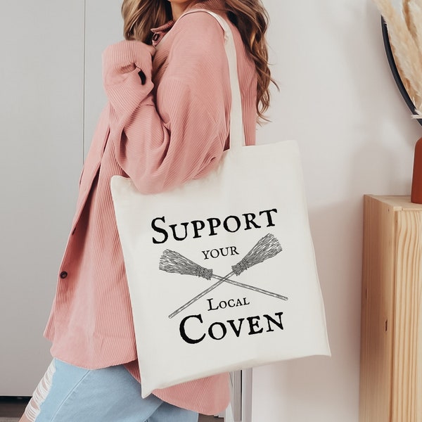 Support Your Local Coven Canvas Tote Bag