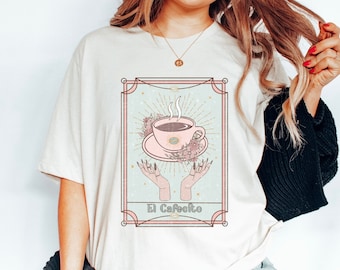 El Cafecito Loteria Card Shirt, Cafecito Shirt, Spanish Shirt, Hispanic Shirt, Latinx Shirt, Cafecito Y Chisme, Lotería Card Tee, Womens