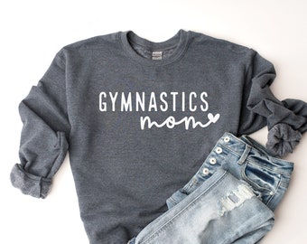 Gymnastics Mom Sweatshirt, Gymnastic Mom Crewneck, Gymnast Mama Shirt, Gymnastics Mama Sweater, Womens Crewneck Sweatshirt