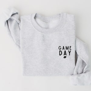 Minimal Gameday Football Sweatshirt,  Football Crewneck, Womens Football Sweatshirt, Football Shirts, Gameday Crewneck Sweatshirt for Women