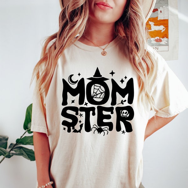 Momster Shirt, Mom Halloween Shirt, Halloween Party Shirt for Moms, Mama Halloween Tees, Momster Tee, Momster T-Shirt