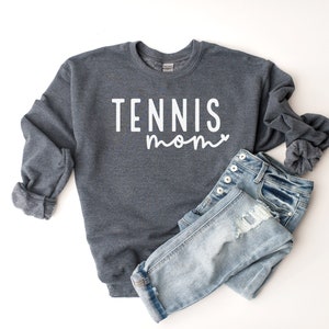 Tennis Mom Sweatshirt, Tennis Mama Shirt, Tennis Mom Crewneck, Tennis Mother Shirt, Tennis Mom Tops, Tennis Mom Sweater image 1