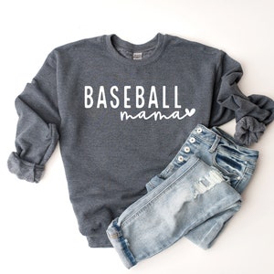 Baseball Mama Sweatshirt, Baseball Mom Sweater, Baseball Mama Shirt, Baseball Sweatshirt, Mama Sweatshirt, Mom Baseball, Trendy Mom Shirt