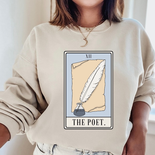 The Poet Sweatshirt, Poet Shirt, Poet Gift, Poet Sweater, Poet Top, Poet Crewneck, Poet Hoodie, Poetry Shirt, Writer Shirts, Writer Gifts