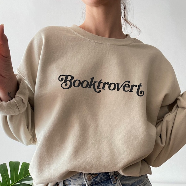 Booktrovert Sweatshirt, Bookish Sweatshirt, Bookish Crewneck, Reader Sweater, Reading Shirt, Funny Book Lover Gift, Literature Bookish Gifts