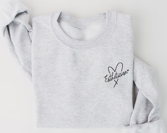 Esthetician Detail Sweatshirt, Esthetician Sweatshirt, Esthetician Gifts, Esthetician Shirt, Skincare Specialist, Gift for Estheticians