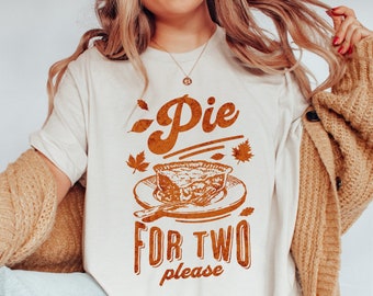 Pie for Two Thanksgiving Pregnancy Announcement Shirt, Thanksgiving Pregnancy Reveal, Fall Baby announcement Shirt, Fall Maternity Shirt