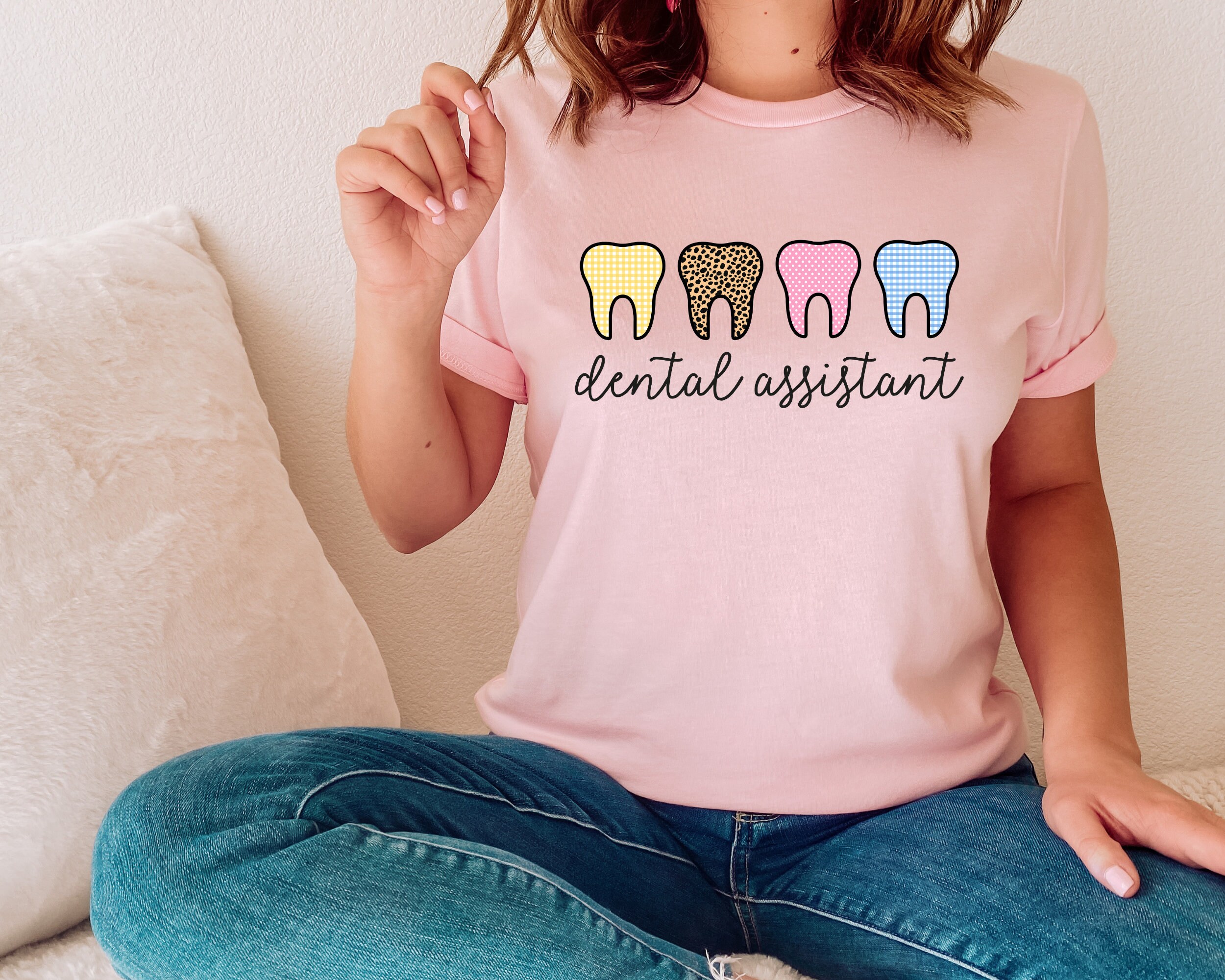 Cute dental assistant t shirts sale