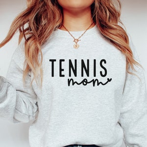 Tennis Mom Sweatshirt, Tennis Mama Shirt, Tennis Mom Crewneck, Tennis Mother Shirt, Tennis Mom Tops, Tennis Mom Sweater image 2