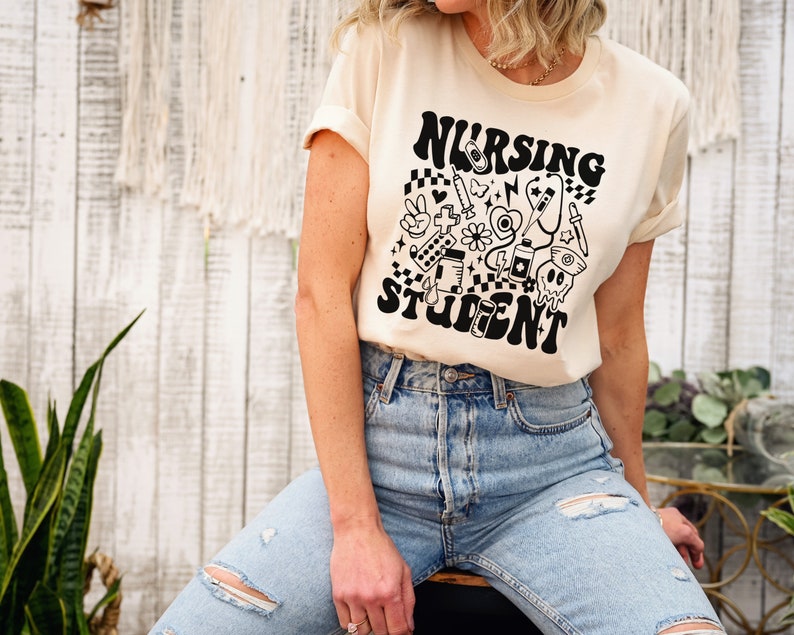Nursing Student Shirt, Nursing Student Gift, Future Nurse Shirt, Nursing School Shirt, RN Shirt, Womens Nursing Student Tees image 2
