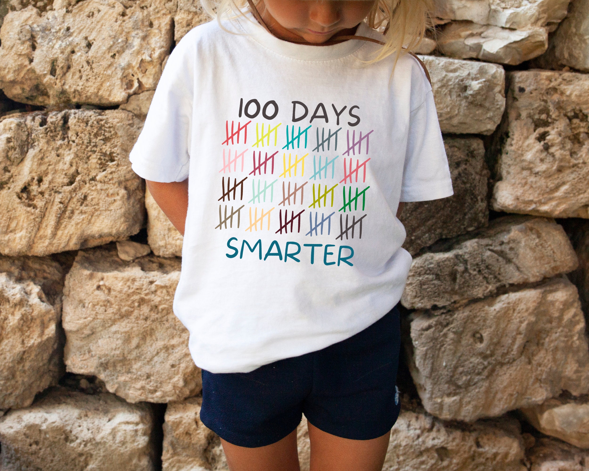 100th Day of School Shirt, 100 Days Smarter, Kids 100 Days of School T ...