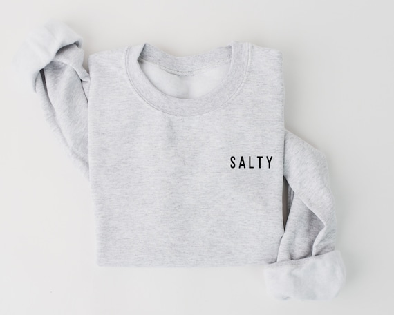 Salty Detail Sweatshirt, Salty Crewneck, Funny Beach Sweatshirt, Beach Clothes, Beach Lover Shirt, Stay Salty Shirt, Womens Crewnecks