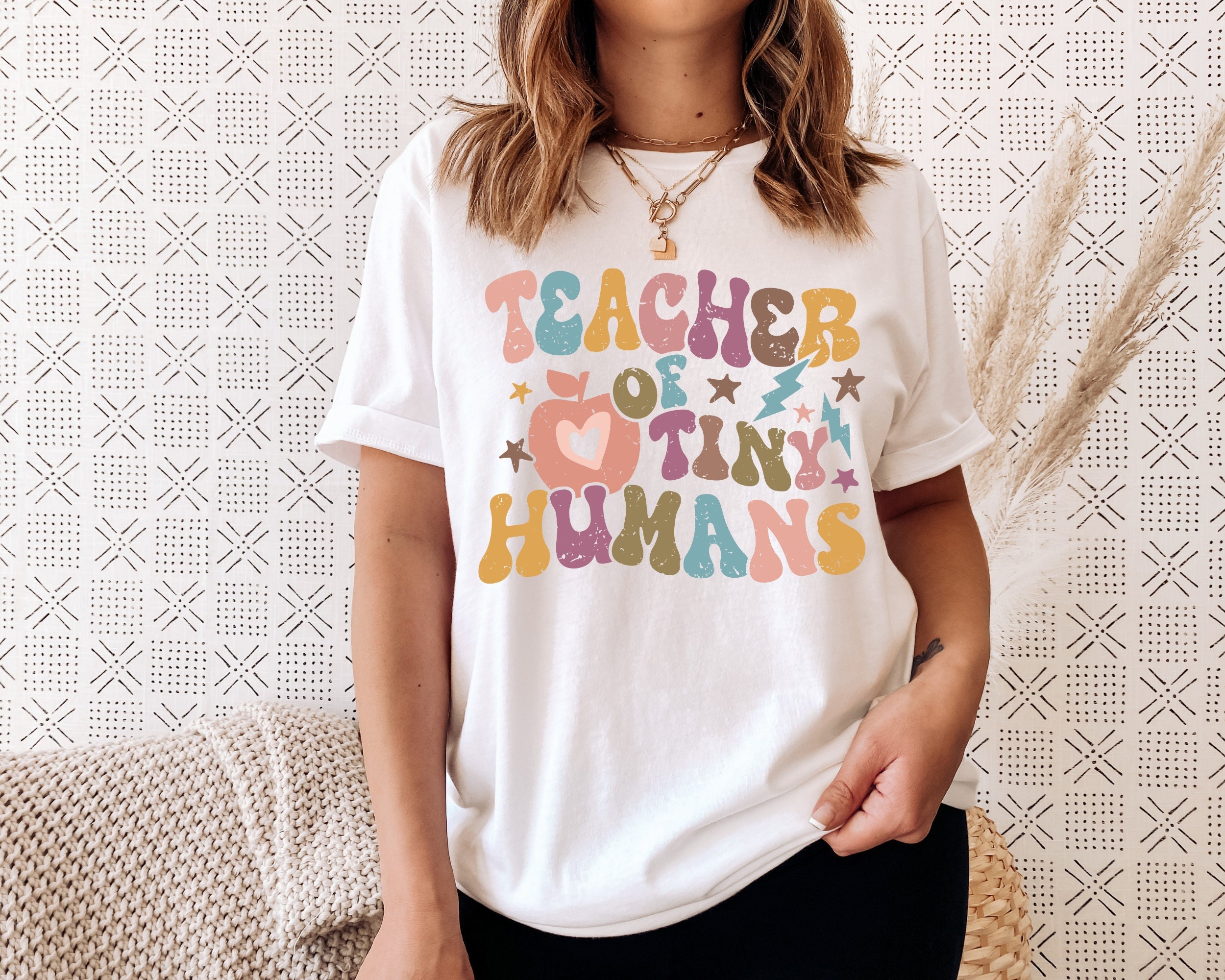 NAZENTI Personalized Teacher Shirts - Customizable Back To School T-Shirts For Preschool & Elementary Teachers