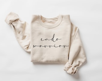 Endo Warrior Endometriosis Sweatshirt Gift for Endometriosis Support, Endo Awareness Crewneck, Gift for Her