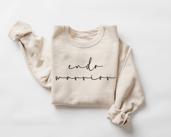 Endo Warrior Endometriosis Sweatshirt Gift for Endometriosis Support, Endo Awareness Crewneck, Gift for Her