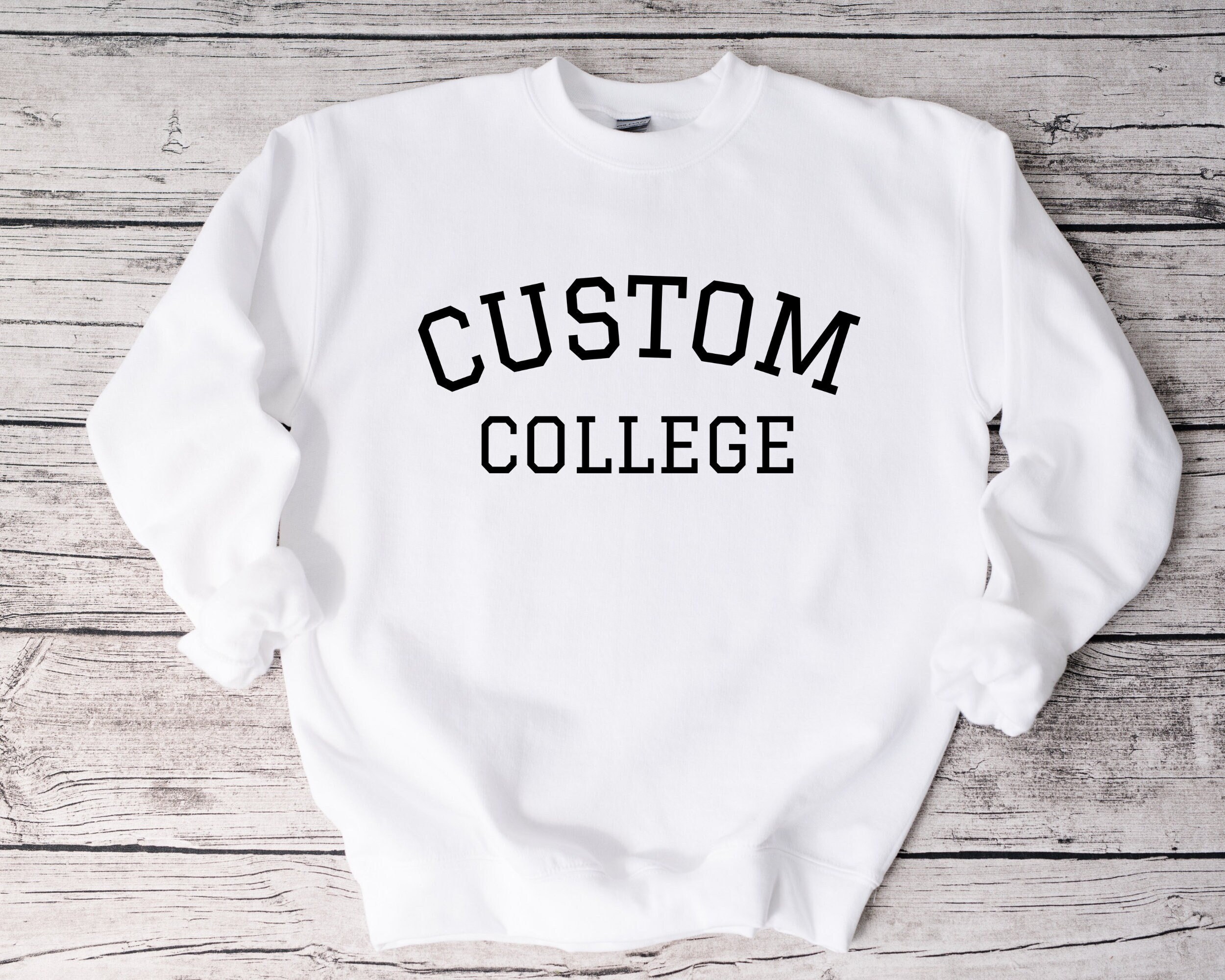 custom university sweatshirt