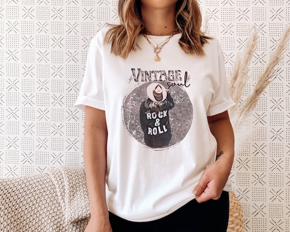 Vintage Rock N Roll T-Shirt Retro Rock Tee Vintage Rock N Roll T-Shirt Retro Rock Tee