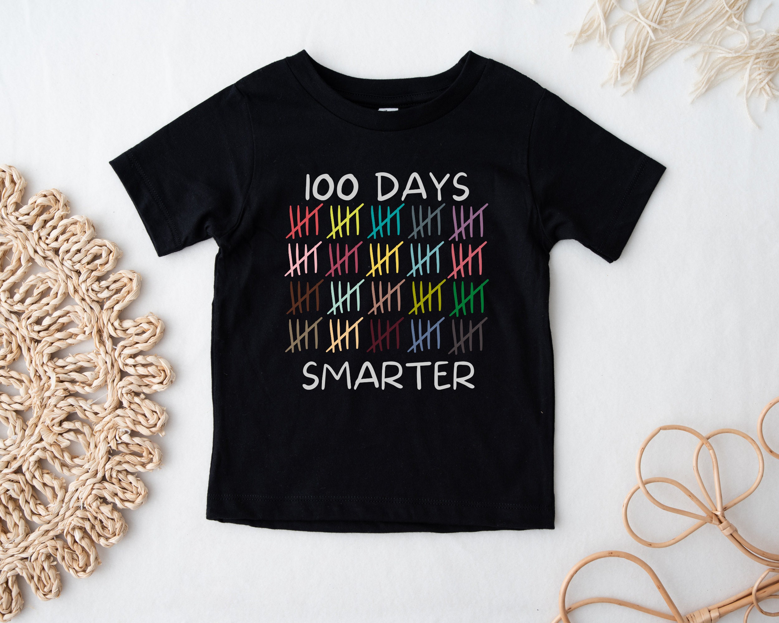 100th Day of School Shirt, 100 Days Smarter, Kids 100 Days of School T ...